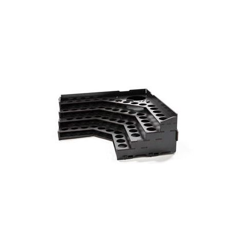 Kraken Wargames Black Paint Rack: Eck Farbregal Top (Dropper)-KWG0523-12