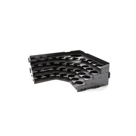 Kraken Wargames Black Paint Rack: Eck Farbregal Top (Pigment)-KWG0523-13