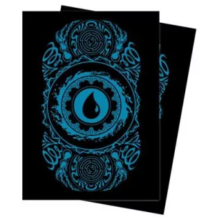 UP - Standard Sleeves for Magic: The Gathering Mana 7 Island (100 Sleeves)-19244