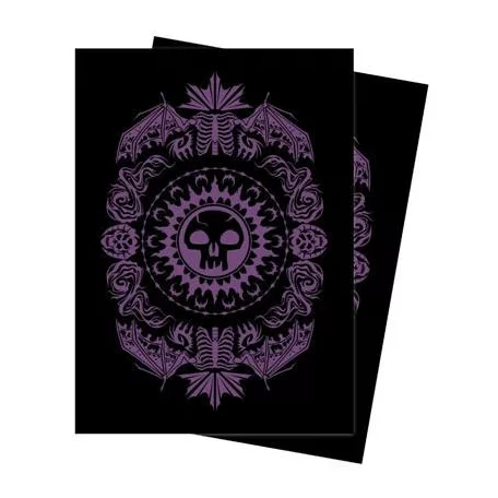 UP - Standard Sleeves for Magic: The Gathering Mana 7 Swamp (100 Sleeves)-19245