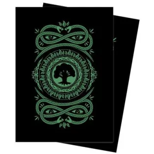 UP - Standard Sleeves for Magic: The Gathering Mana 7 Forest (100 Sleeves)-19247