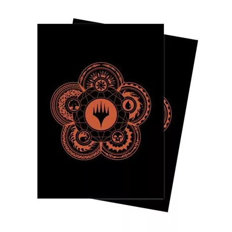 UP - Standard Sleeves for Magic: The Gathering Mana 7 Color Wheel (100 Sleeves)-19248