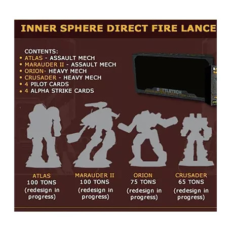 BattleTech Inner Sphere Direct Fire Lance - EN-CAT-35725