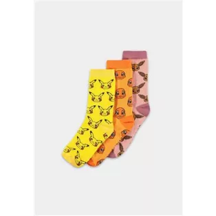Pokémon - Crew Socks (3Pack) - 39/42-CR850202POK-39/42