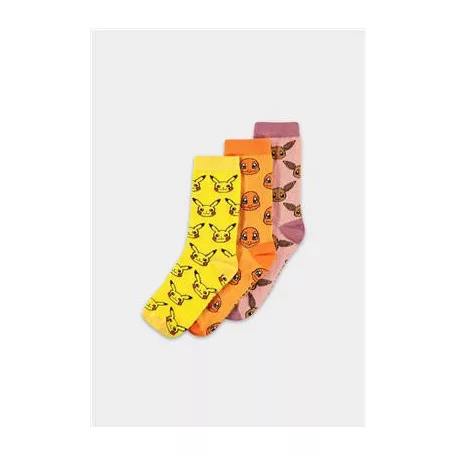 Pokémon - Crew Socks (3Pack) - 39/42-CR850202POK-39/42