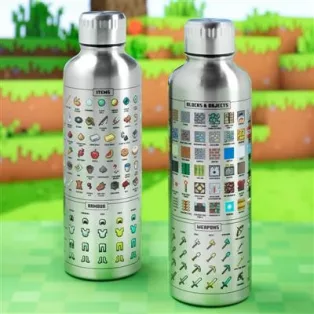 Minecraft - Metal Water Bottle-PP7995MCFV3
