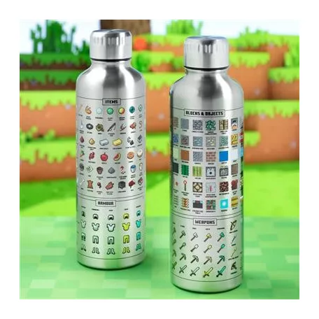 Minecraft - Metal Water Bottle-PP7995MCFV3