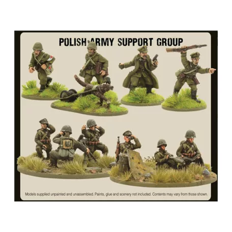 Bolt Action - Polish Army Support Group (HQ, Mortar & MMG) - EN-402217603