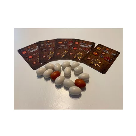 Praga Caput Regni Wooden Eggs + promo cards - EN-PRCARE01deEGGS+PROMO