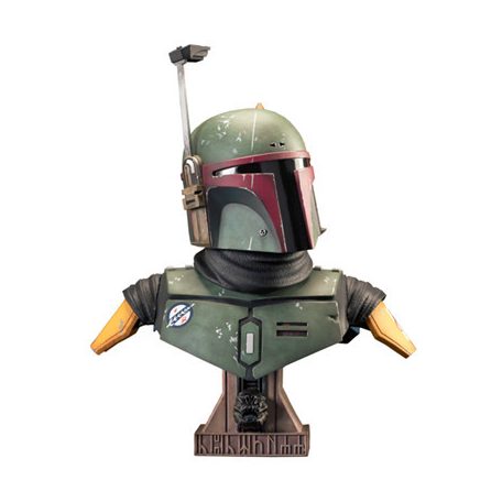 Star Wars The Mandalorian Boba Fett L3D 1/2 Scale Bust-JAN221986