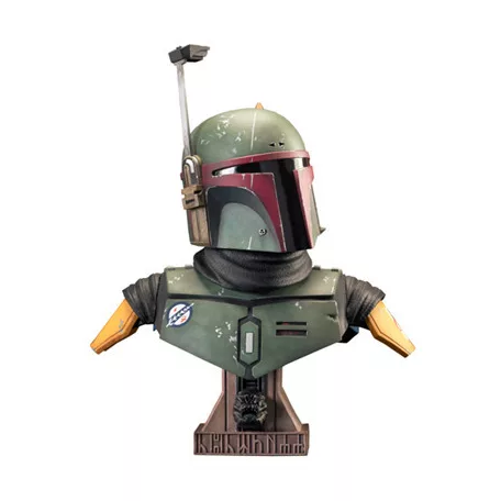Star Wars The Mandalorian Boba Fett L3D 1/2 Scale Bust-JAN221986