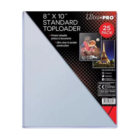 UP - 8" x 10" Toploader 25ct-82825