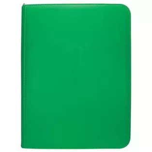 UP - Vivid 9-Pocket Zippered PRO-Binder: Green-15901