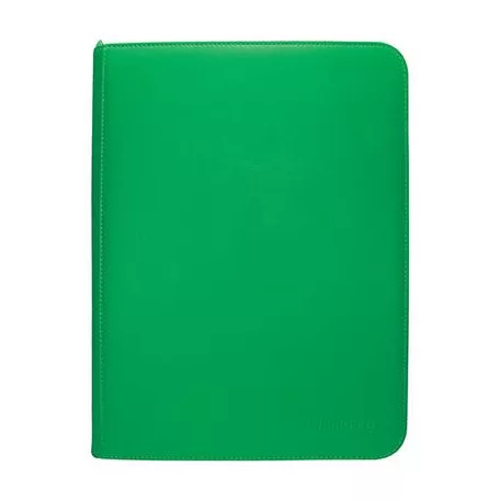 UP - Vivid 9-Pocket Zippered PRO-Binder: Green-15901