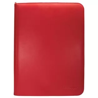 UP - Vivid 9-Pocket Zippered PRO-Binder: Red-15903