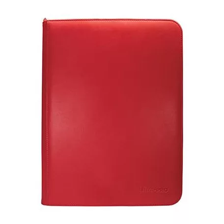 UP - Vivid 9-Pocket Zippered PRO-Binder: Red-15903