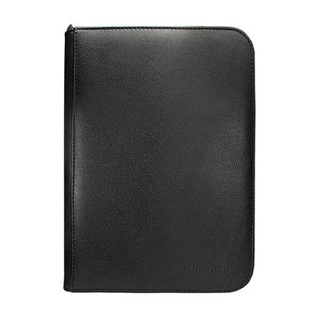 UP - Vivid 4-Pocket Zippered PRO-Binder: Black-15899