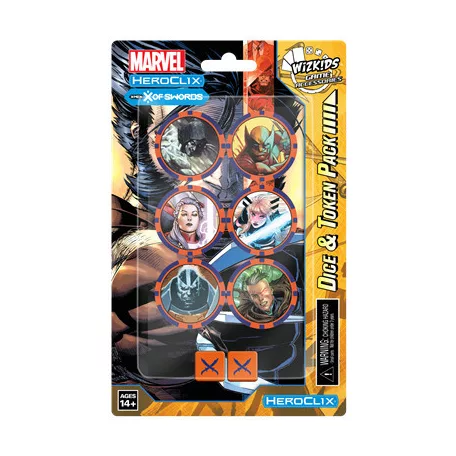 Marvel HeroClix: X-Men X of Swords Dice and Token Pack-84842