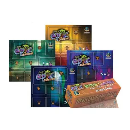 Tiny Epic Dungeons 4 Pack Player Game Mats - Retail Packed - EN-GLTEDUA02