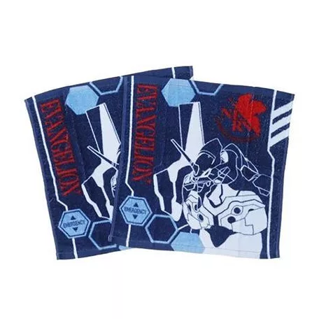 Towel 2pcs Eva 01 34x35 cm - Evangelion-MARU-EV-68991