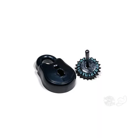 PolyHero Rogue d20 Lock and Pick Set Cold Iron-PHD2222