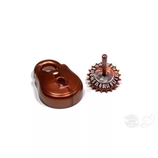 PolyHero Rogue d20 Lock and Pick Set Stout Bronze-PHD2221