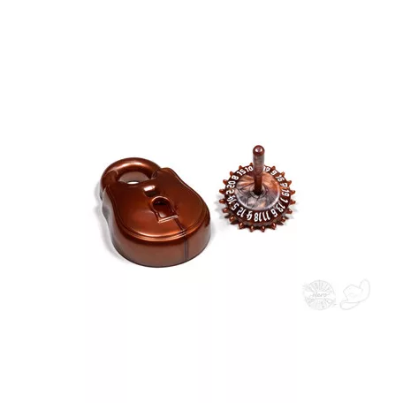 PolyHero Rogue d20 Lock and Pick Set Stout Bronze-PHD2221