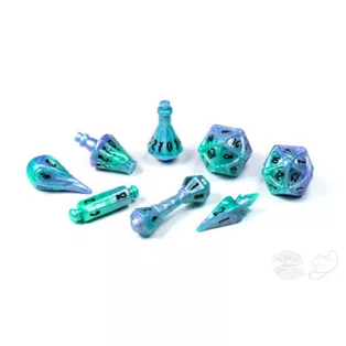 PolyHero Wizard 8 Dice Set Aether Mist-PHD2327