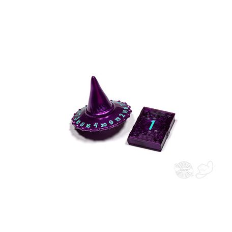 PolyHero Wizard d20 Wizard Hat and d2 Spellbook in Wizardstone-PHD2339