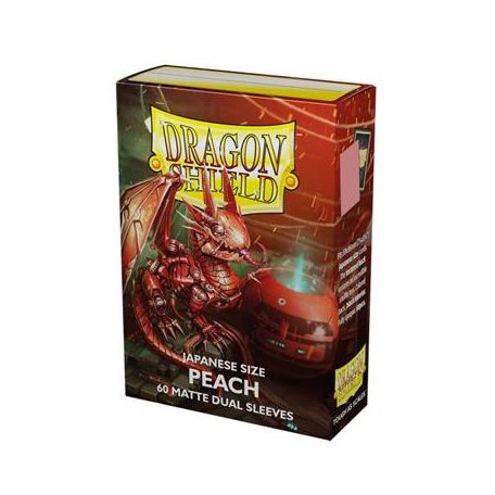 Dragon Shield Japanese size Matte Dual Sleeves - Peach Piip (60 Sleeves)-AT-15153