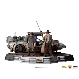 DeLorean III Full Set - Back to the Future Part III - Art Scale 1/10-UNBTTF59321-10