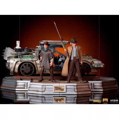DeLorean III Full Set - Back to the Future Part III - Art Scale 1/10-UNBTTF59321-10