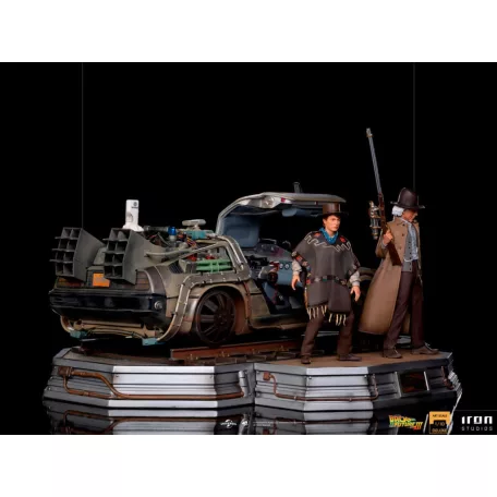 DeLorean III Full Set - Back to the Future Part III - Art Scale 1/10-UNBTTF59321-10