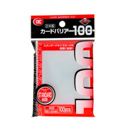 KMC Standard Sleeves - Card Barrier 100 (100 Sleeves)-KMC0174