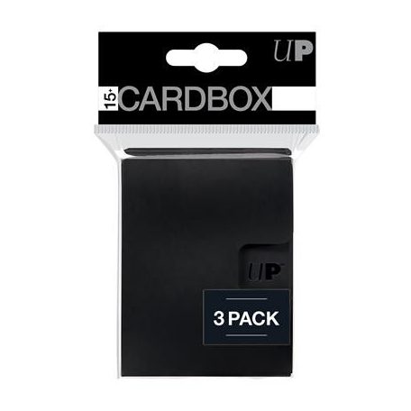 UP - PRO 15+ Card Box 3-pack: Black-85495