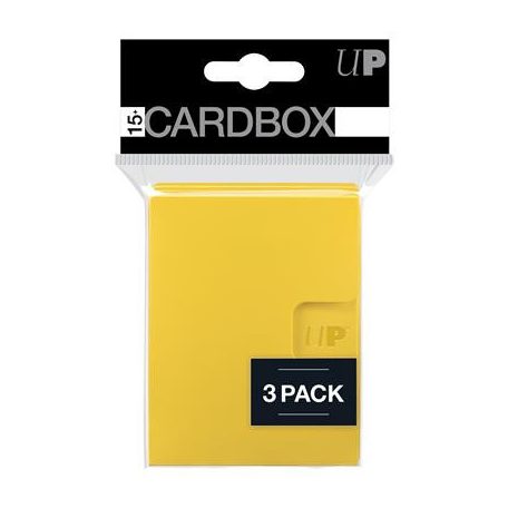 UP - PRO 15+ Card Box 3-pack: Yellow-85499