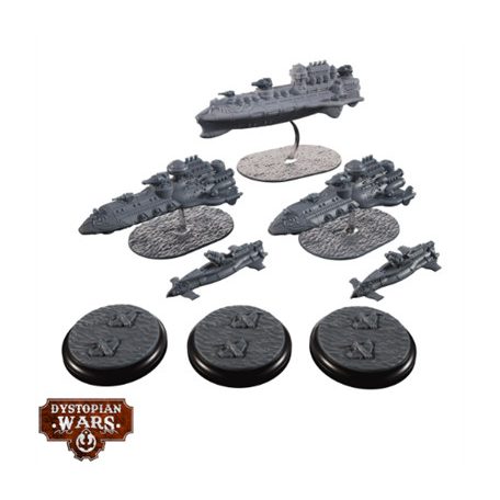 Dystopian Wars: Magenta Battlefleet Set - EN-DWA220007