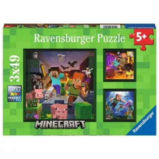 Ravensburger Puzzle Minecraft Biomes 3 x 49 pcs-05621
