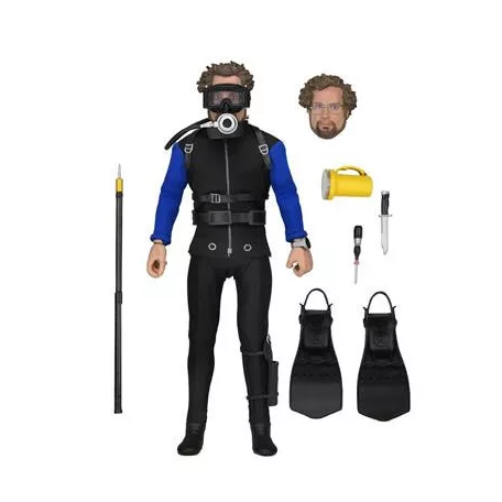 Jaws - 8" Scale Clothed Figure - Hooper (Shark Cage)-NECA03345