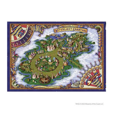 D&D Icons of the Realms: The Domain of Prismeer and The Witchlight Carnival Wall Map-89203