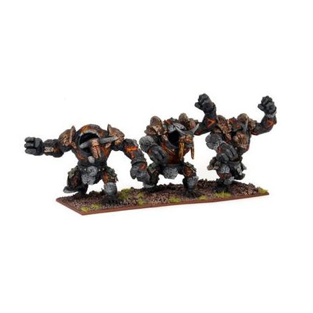 Kings of War - Abyssal Dwarf: Lesser Obsidian Golems - EN-MGKWK23-1