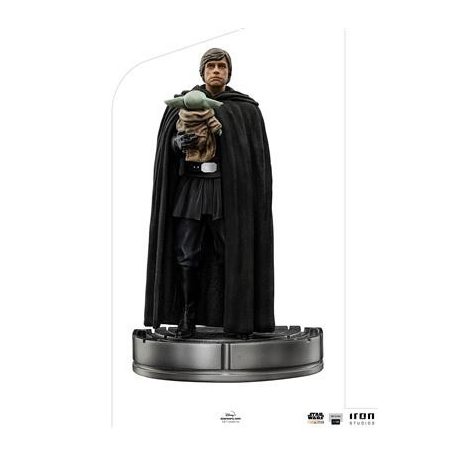 Statue Luke Skywalker and Grogu The Mandalorian Art Scale 1/10-LUCSWR64022-10