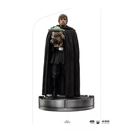 Statue Luke Skywalker and Grogu The Mandalorian Art Scale 1/10-LUCSWR64022-10