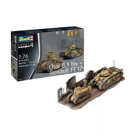 Revell: Char B.1 bis & Renault FT.17-03278
