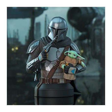 Gentle Giant - Star Wars The Mandalorian With Grogu 1/6 Scale Px Bust-DEC219397