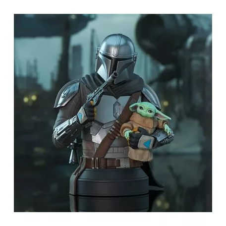 Gentle Giant - Star Wars The Mandalorian With Grogu 1/6 Scale Px Bust-DEC219397