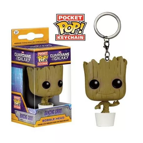 Funko Pocket POP! Keychain - Marvel Guardians Of The Galaxy DANCING GROOT Vinyl Figure 4cm-FK6715