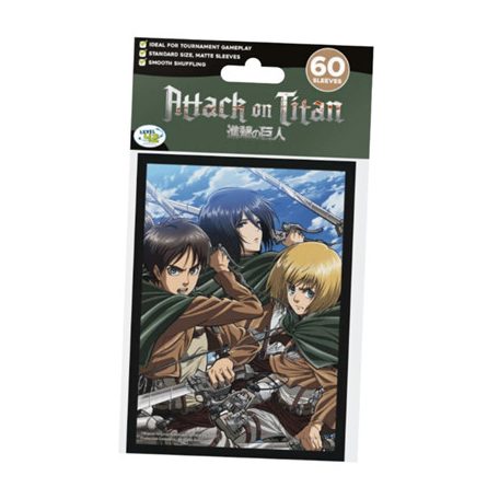 Attack on Titan Sleeves - BATTLE TRIO (60 Sleeves)-L420054