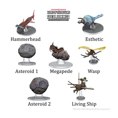D&D Icons of the Realms: Ship Scale - Asteroid Encounters-WZK96181