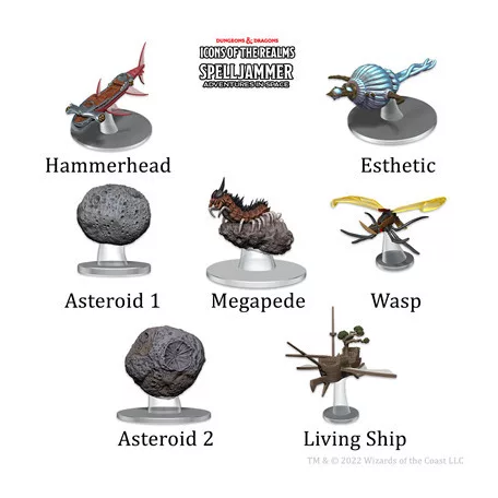 D&D Icons of the Realms: Ship Scale - Asteroid Encounters-96181